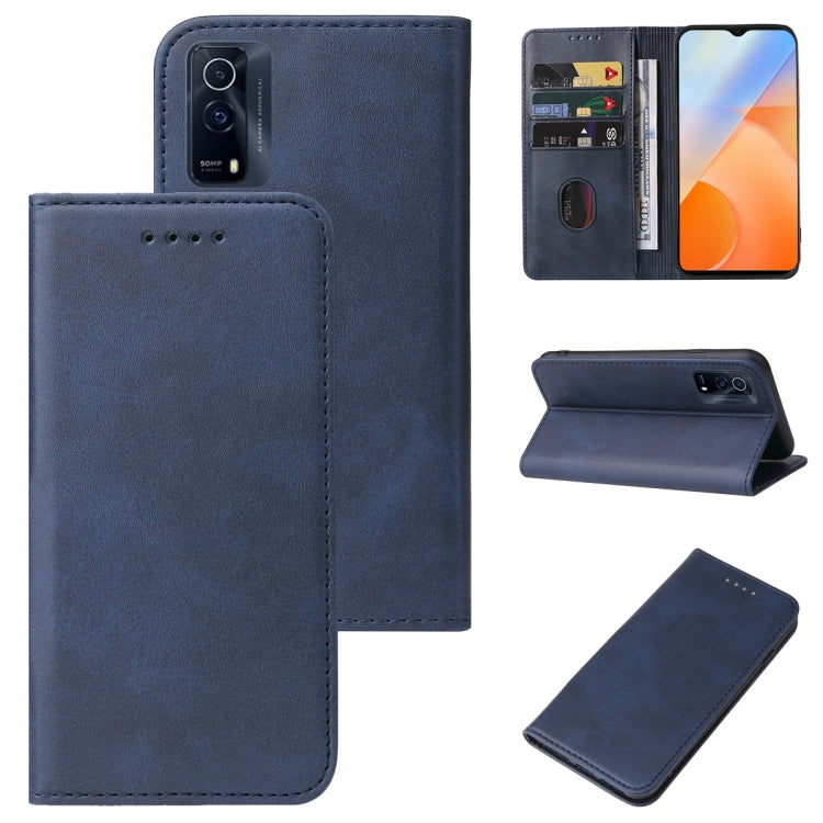 For vivo iQOO Z5x Magnetic Closure Leather Phone Case