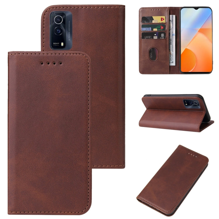 For vivo iQOO Z5x Magnetic Closure Leather Phone Case