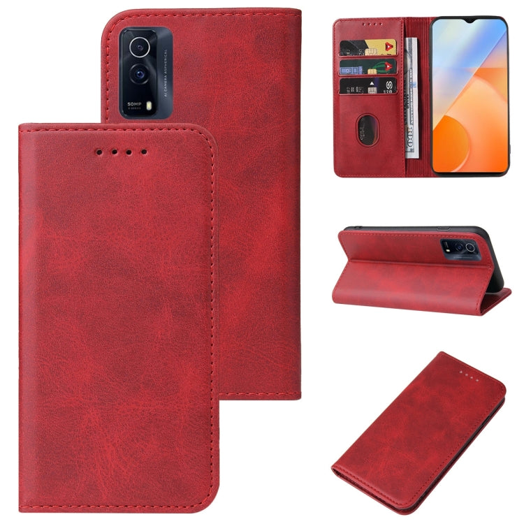 For vivo iQOO Z5x Magnetic Closure Leather Phone Case
