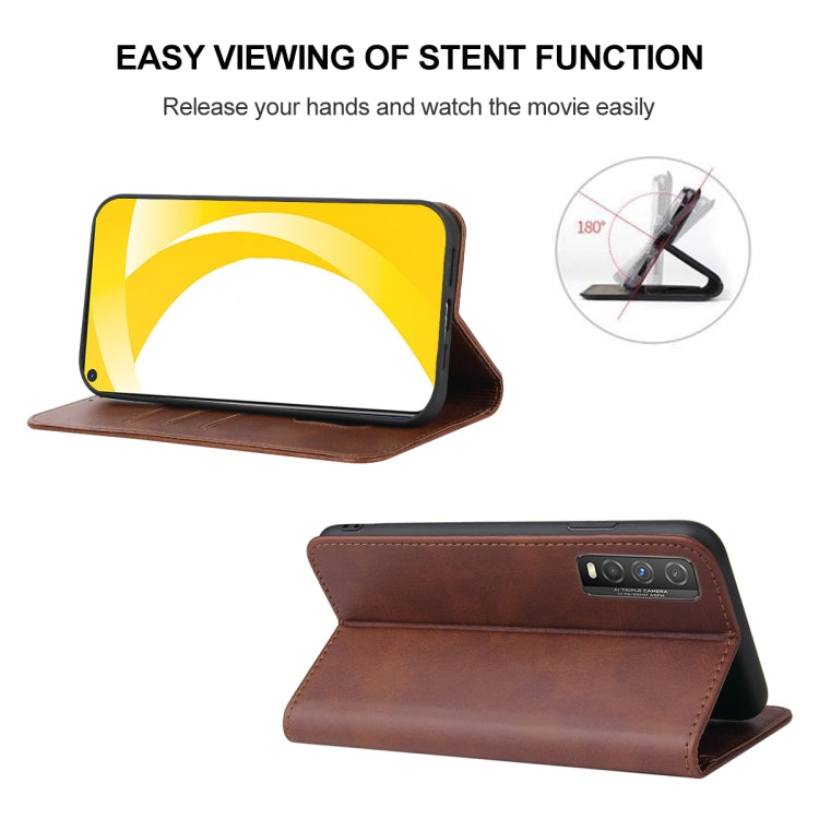 For vivo iQOO U1 Magnetic Closure Leather Phone Case