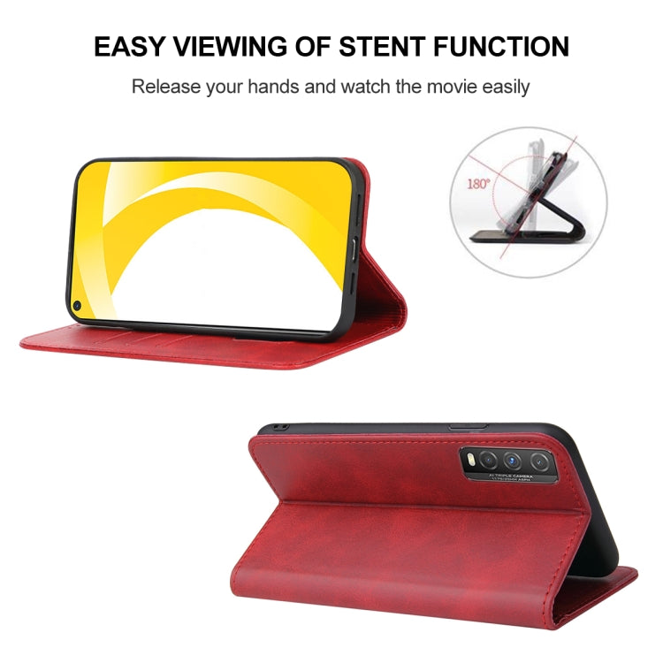For vivo iQOO U1 Magnetic Closure Leather Phone Case