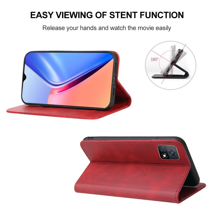 For vivo iQOO U3 Magnetic Closure Leather Phone Case
