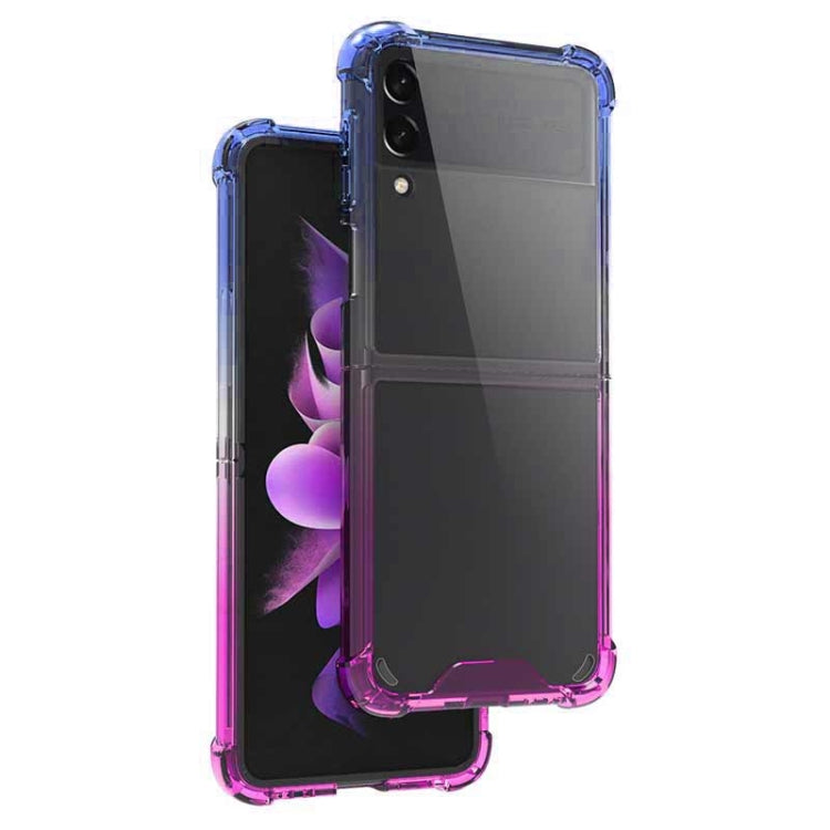 For Samsung Galaxy Z Flip4 Acrylic Gradient Color Shockproof Phone Case