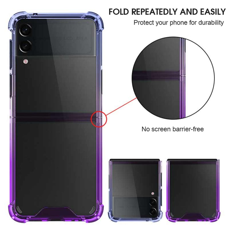 For Samsung Galaxy Z Flip4 Acrylic Gradient Color Shockproof Phone Case
