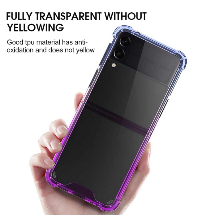 For Samsung Galaxy Z Flip4 Acrylic Gradient Color Shockproof Phone Case