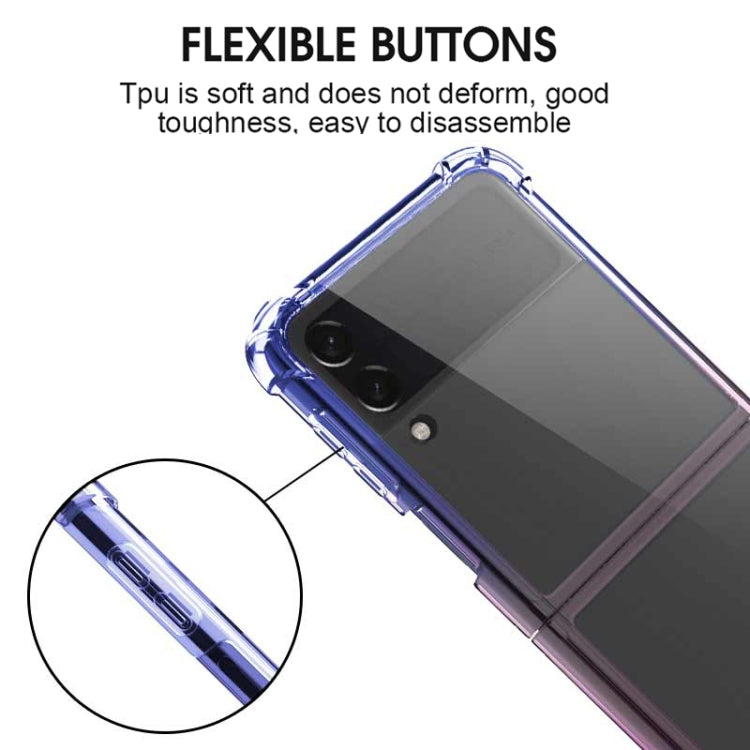 For Samsung Galaxy Z Flip4 Acrylic Gradient Color Shockproof Phone Case