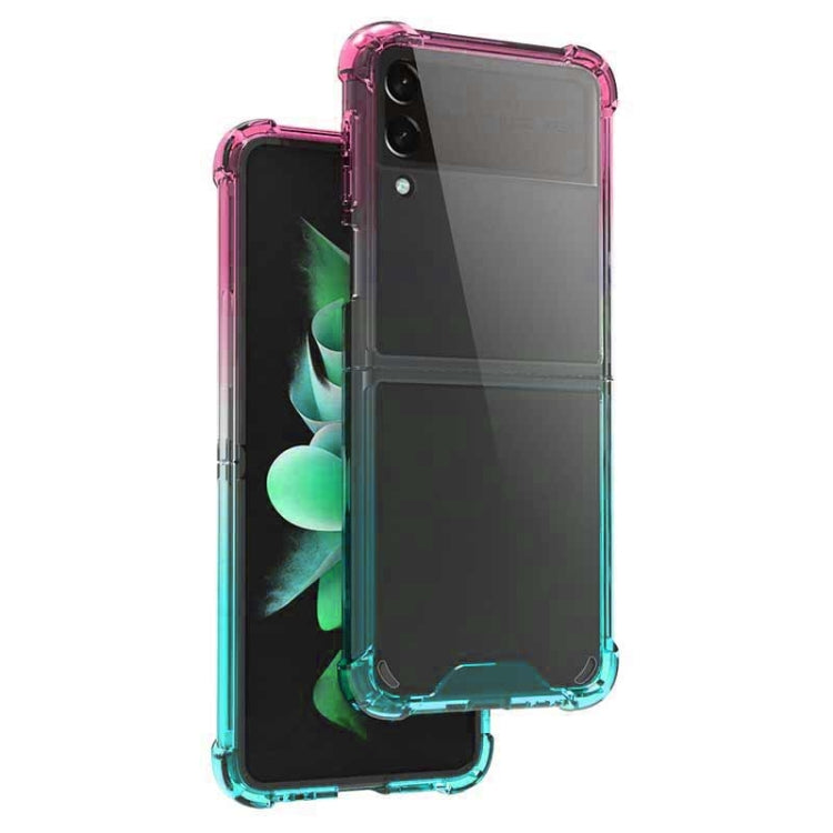 For Samsung Galaxy Z Flip4 Acrylic Gradient Color Shockproof Phone Case
