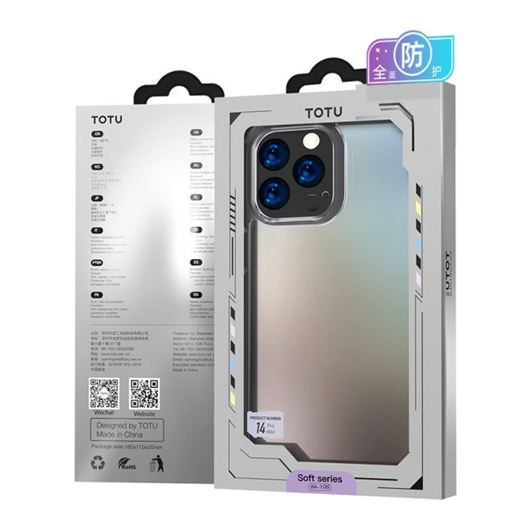For iPhone 14 Pro TOTUDESIGN AA-106 Crystal Shield Series TPU Phone Case(Transparent)