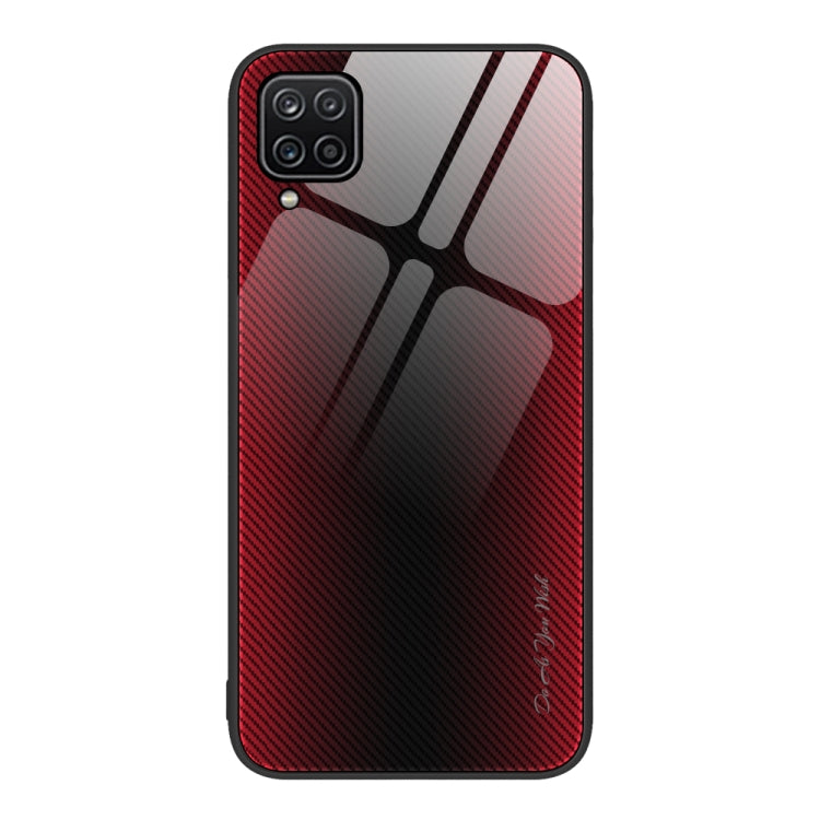 For Samsung Galaxy A12 5G Texture Gradient Glass TPU Phone Case