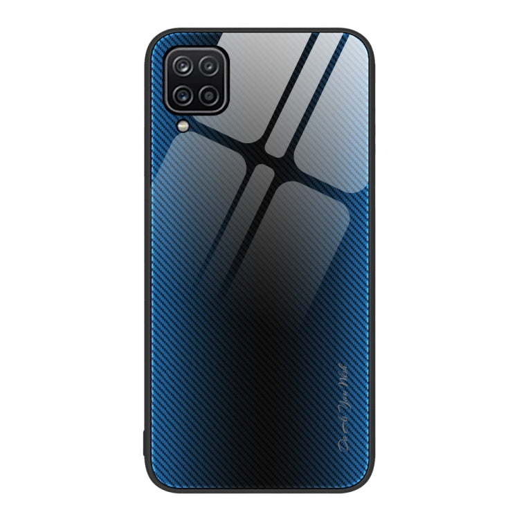 For Samsung Galaxy A12 5G Texture Gradient Glass TPU Phone Case