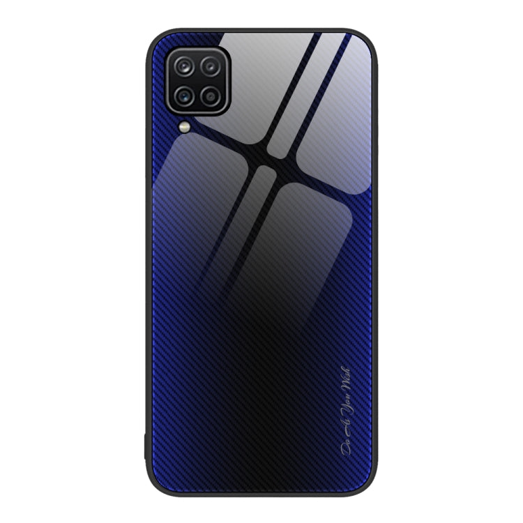 For Samsung Galaxy A12 5G Texture Gradient Glass TPU Phone Case