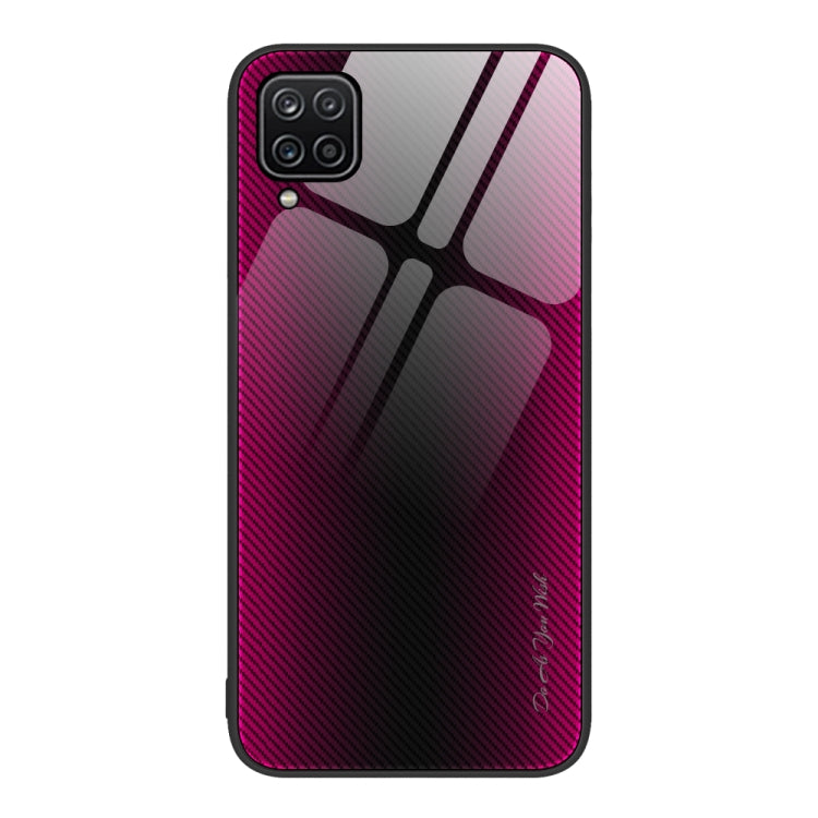 For Samsung Galaxy A12 5G Texture Gradient Glass TPU Phone Case