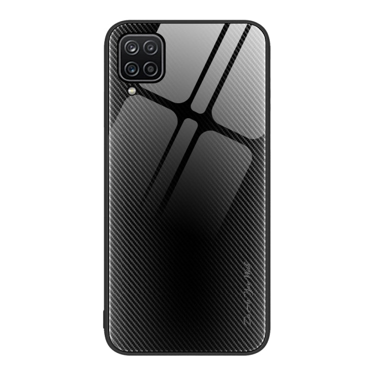 For Samsung Galaxy A12 5G Texture Gradient Glass TPU Phone Case