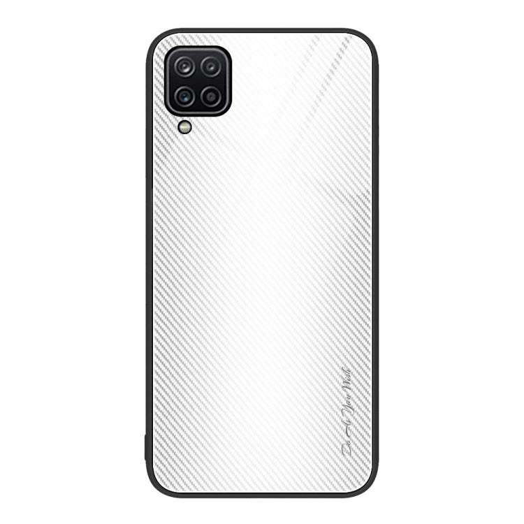 For Samsung Galaxy A12 5G Texture Gradient Glass TPU Phone Case