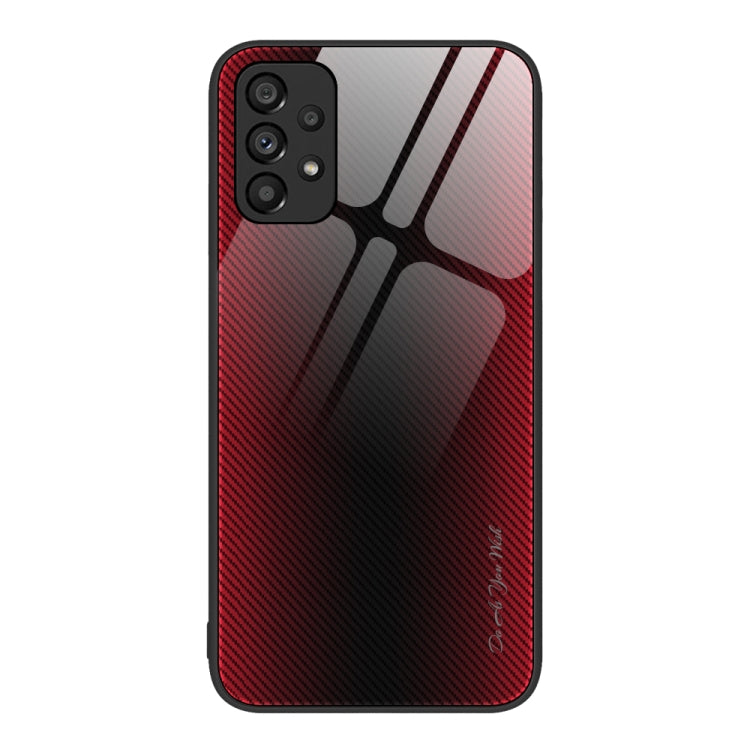 For Samsung Galaxy A53 5G Texture Gradient Glass TPU Phone Case
