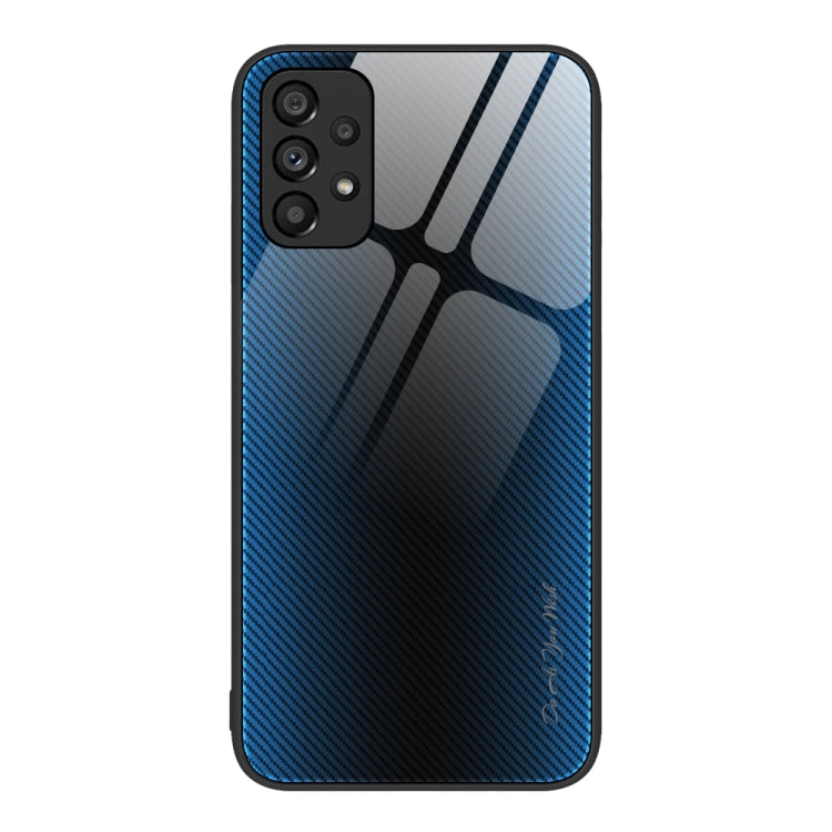 For Samsung Galaxy A53 5G Texture Gradient Glass TPU Phone Case