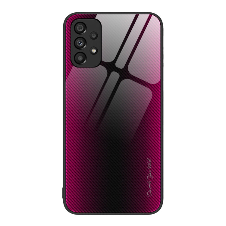 For Samsung Galaxy A53 5G Texture Gradient Glass TPU Phone Case