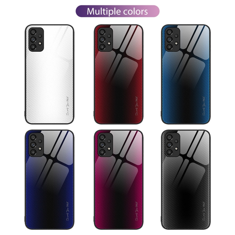 For Samsung Galaxy A53 5G Texture Gradient Glass TPU Phone Case