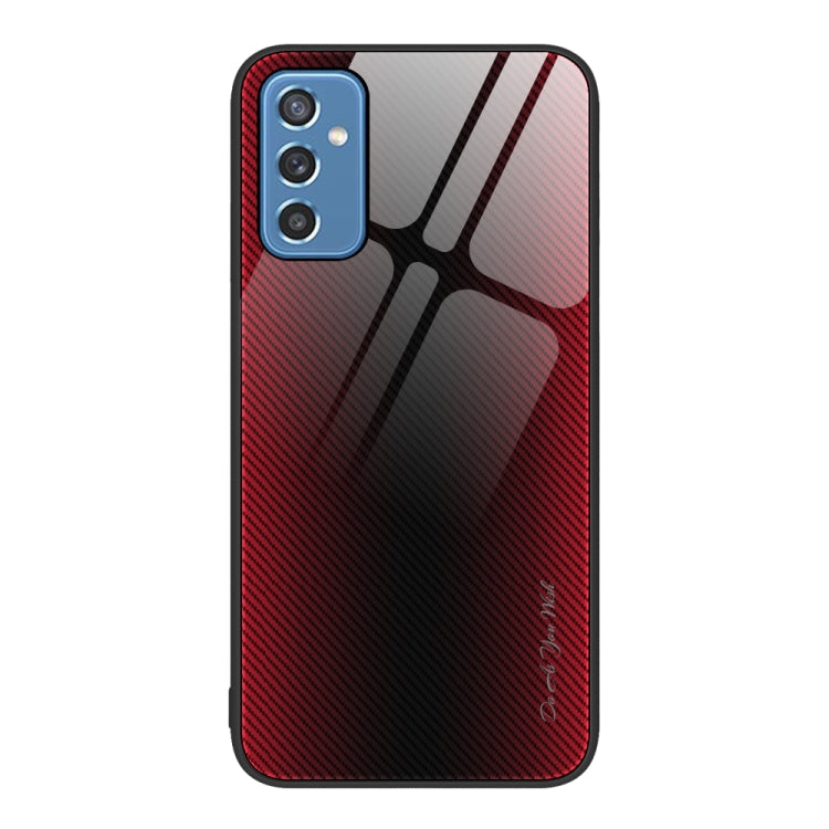 For Samsung Galaxy M52 5G Texture Gradient Glass TPU Phone Case