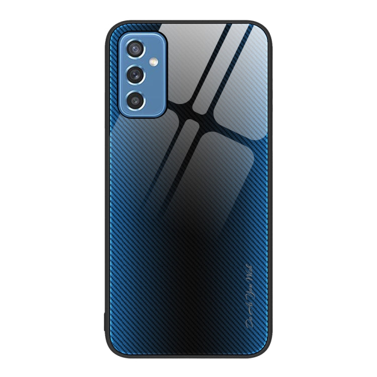For Samsung Galaxy M52 5G Texture Gradient Glass TPU Phone Case