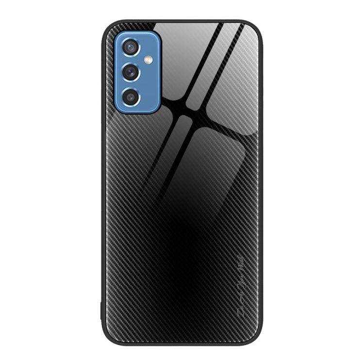 For Samsung Galaxy M52 5G Texture Gradient Glass TPU Phone Case