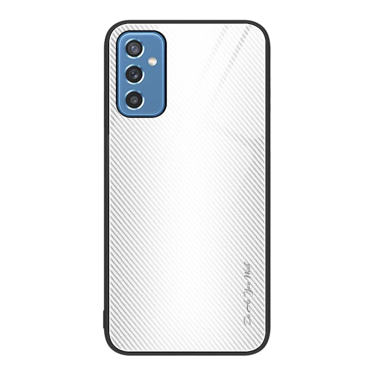 For Samsung Galaxy M52 5G Texture Gradient Glass TPU Phone Case
