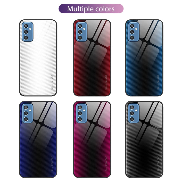 For Samsung Galaxy M52 5G Texture Gradient Glass TPU Phone Case