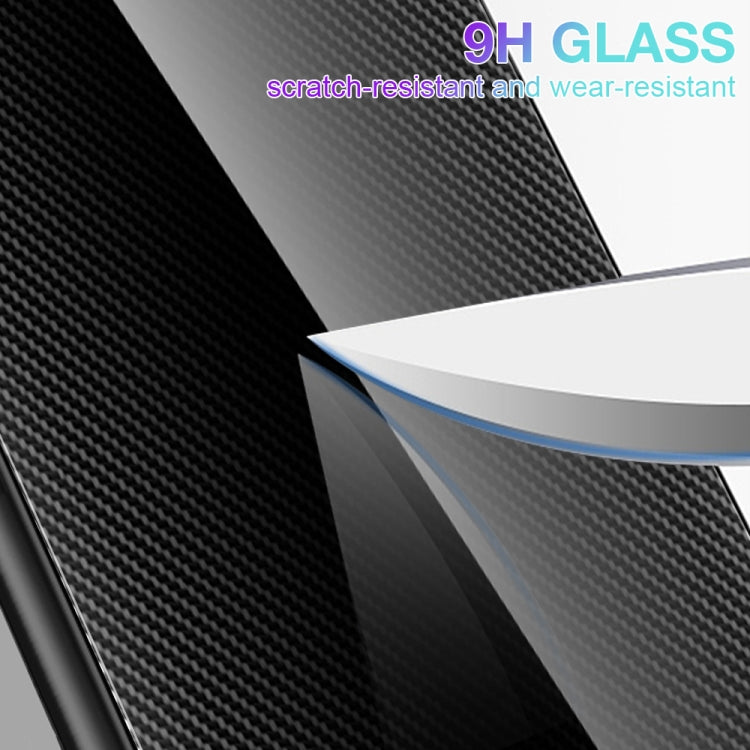 For Samsung Galaxy S21 5G Texture Gradient Glass TPU Phone Case