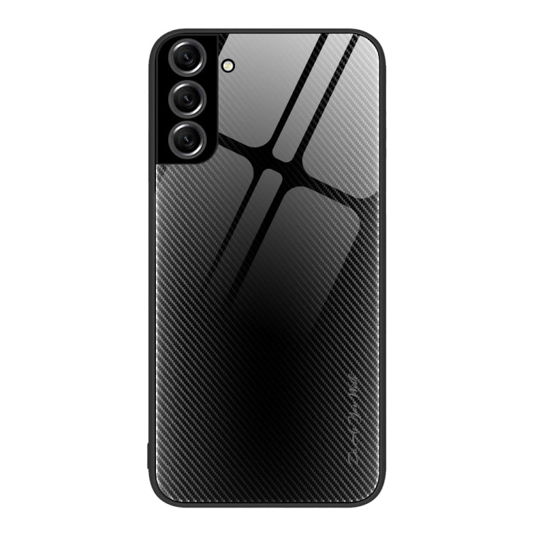 For Samsung Galaxy S22+ 5G Texture Gradient Glass TPU Phone Case