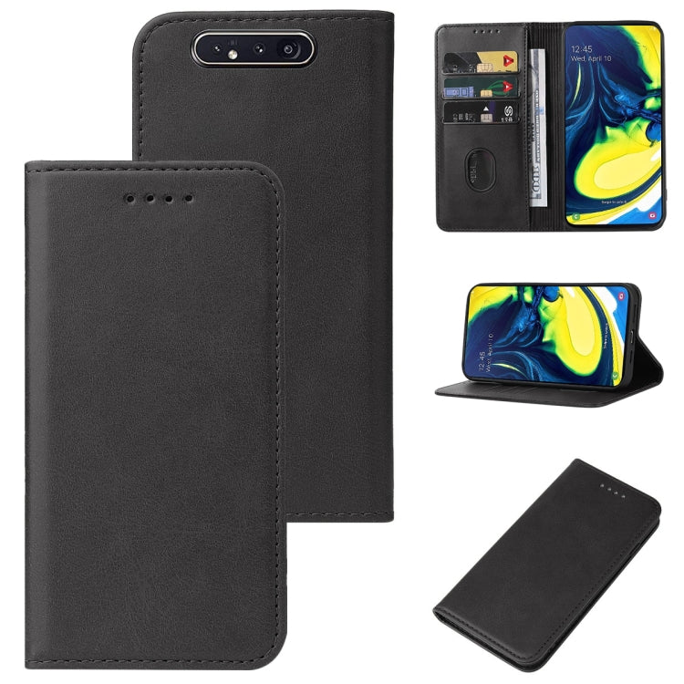 For Samsung Galaxy A90 / A80 Magnetic Closure Leather Phone Case