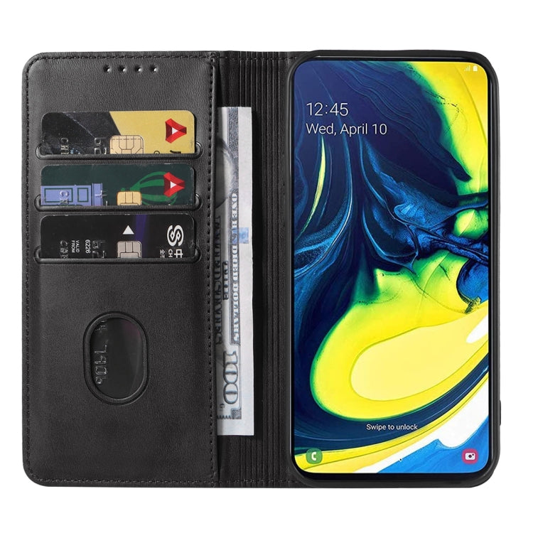 For Samsung Galaxy A90 / A80 Magnetic Closure Leather Phone Case