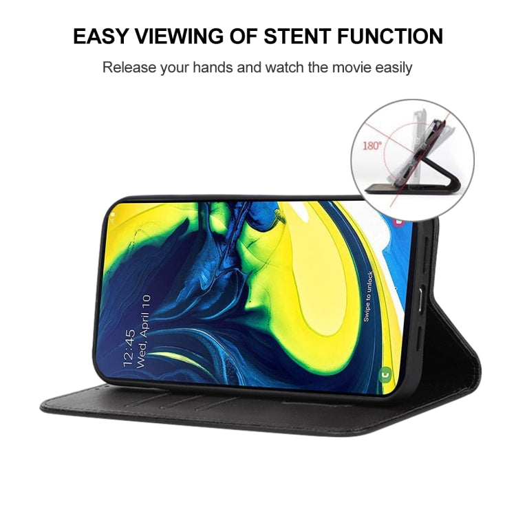 For Samsung Galaxy A90 / A80 Magnetic Closure Leather Phone Case