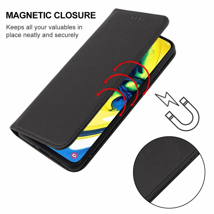 For Samsung Galaxy A90 / A80 Magnetic Closure Leather Phone Case
