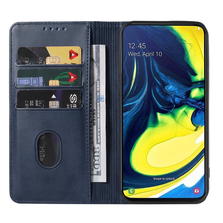 For Samsung Galaxy A90 / A80 Magnetic Closure Leather Phone Case