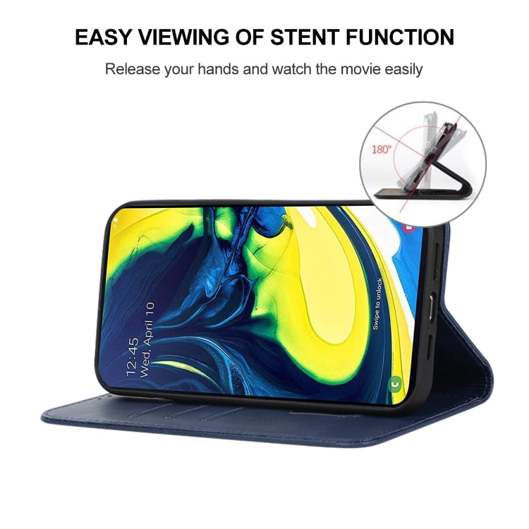 For Samsung Galaxy A90 / A80 Magnetic Closure Leather Phone Case