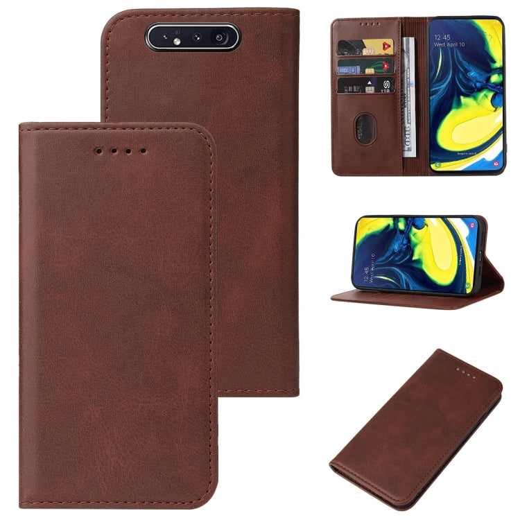 For Samsung Galaxy A90 / A80 Magnetic Closure Leather Phone Case