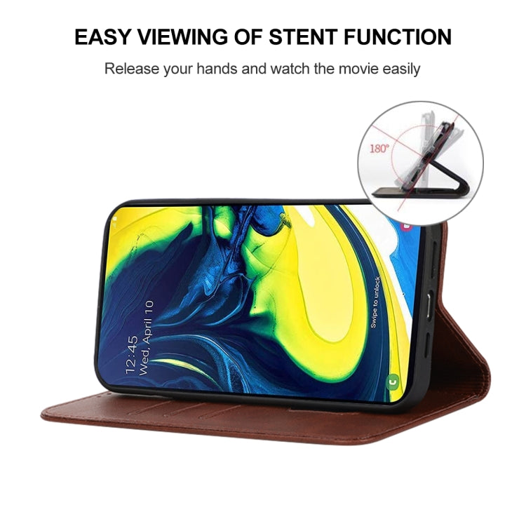 For Samsung Galaxy A90 / A80 Magnetic Closure Leather Phone Case