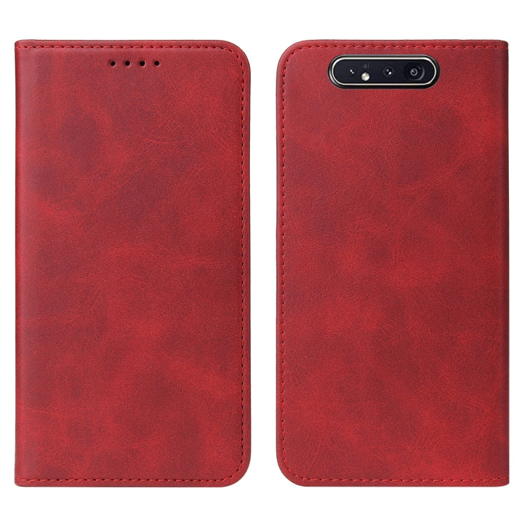 For Samsung Galaxy A90 / A80 Magnetic Closure Leather Phone Case