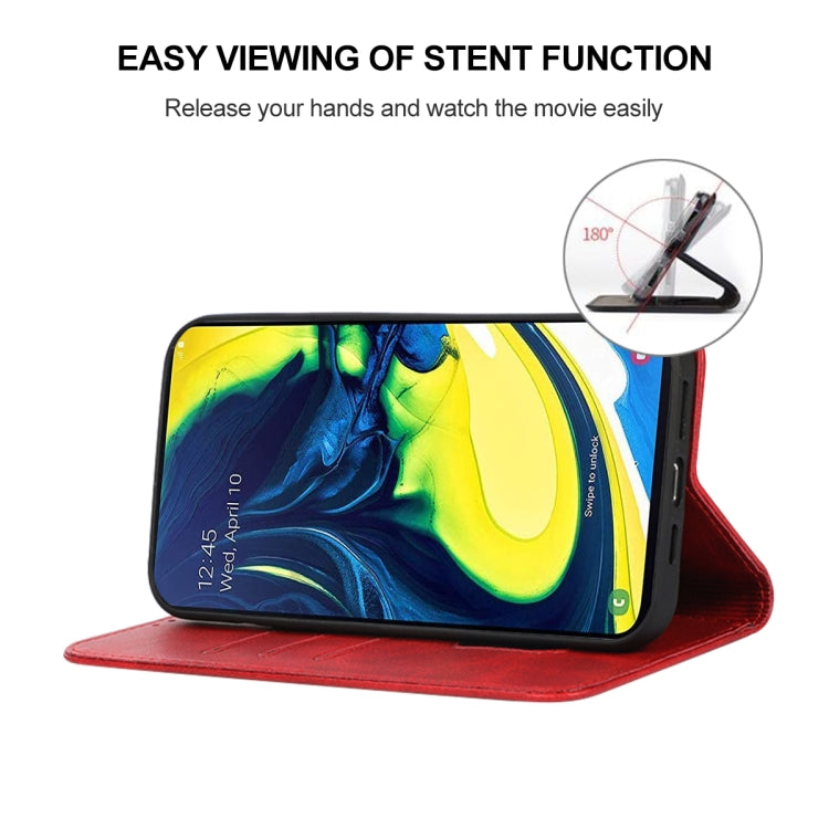 For Samsung Galaxy A90 / A80 Magnetic Closure Leather Phone Case