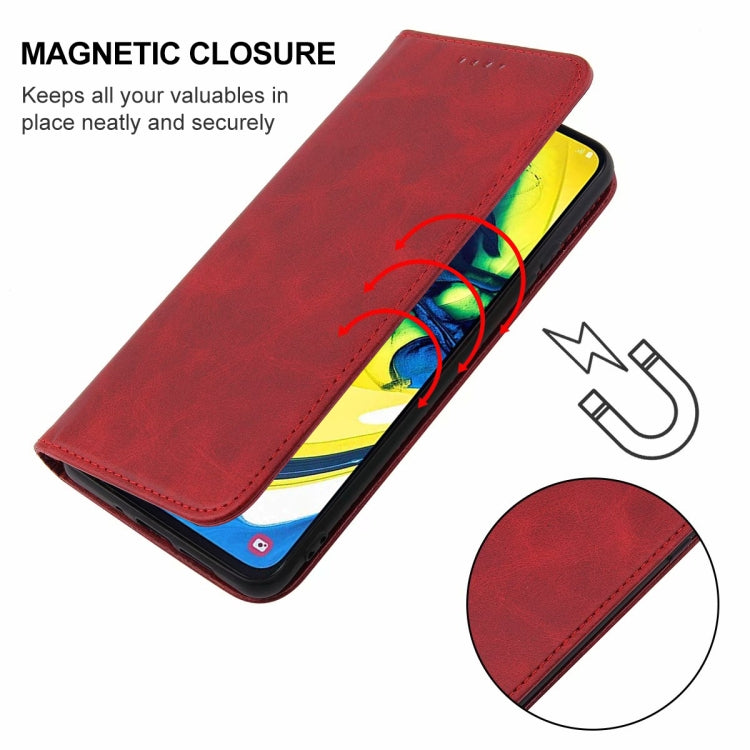 For Samsung Galaxy A90 / A80 Magnetic Closure Leather Phone Case