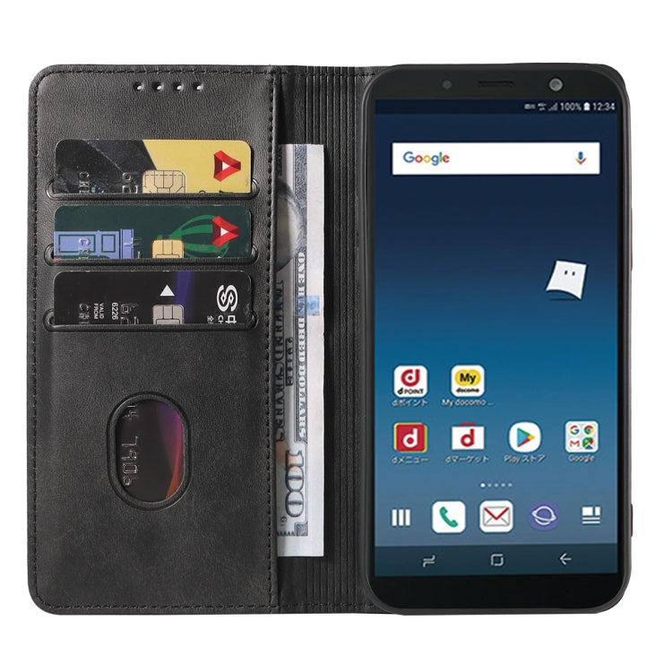 For Samsung Galaxy Feel 2 Magnetic Closure Leather Phone Case