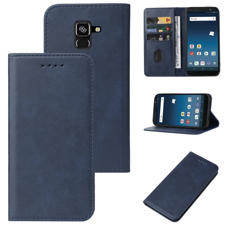 For Samsung Galaxy Feel 2 Magnetic Closure Leather Phone Case