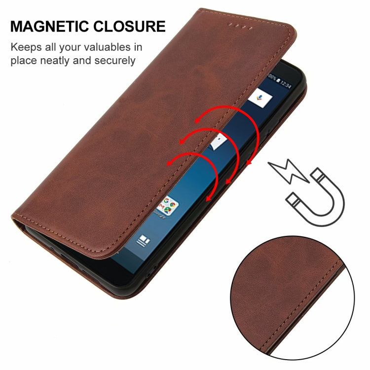 For Samsung Galaxy Feel 2 Magnetic Closure Leather Phone Case