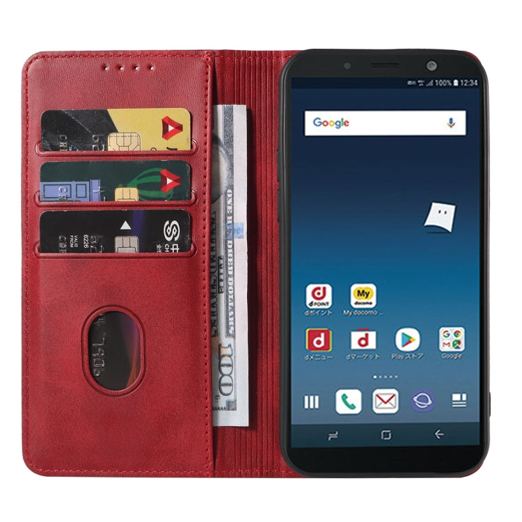 For Samsung Galaxy Feel 2 Magnetic Closure Leather Phone Case