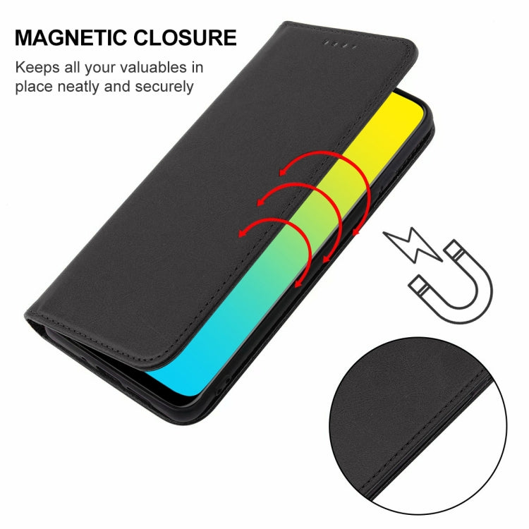 For Samsung Galaxy M21 2021 Magnetic Closure Leather Phone Case