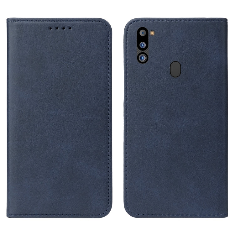 For Samsung Galaxy M21 2021 Magnetic Closure Leather Phone Case