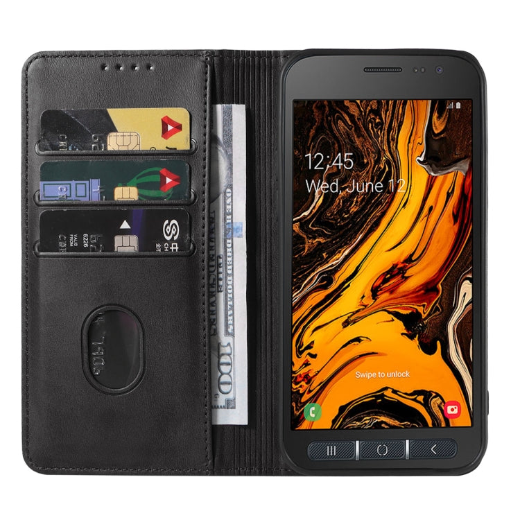 For Samsung Galaxy Xcover 4s Magnetic Closure Leather Phone Case