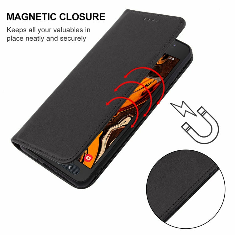 For Samsung Galaxy Xcover 4s Magnetic Closure Leather Phone Case