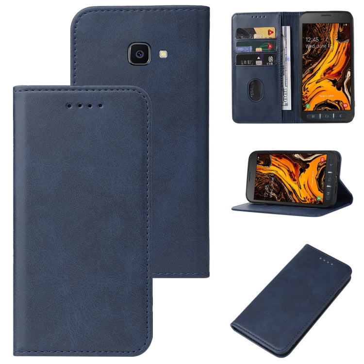 For Samsung Galaxy Xcover 4s Magnetic Closure Leather Phone Case