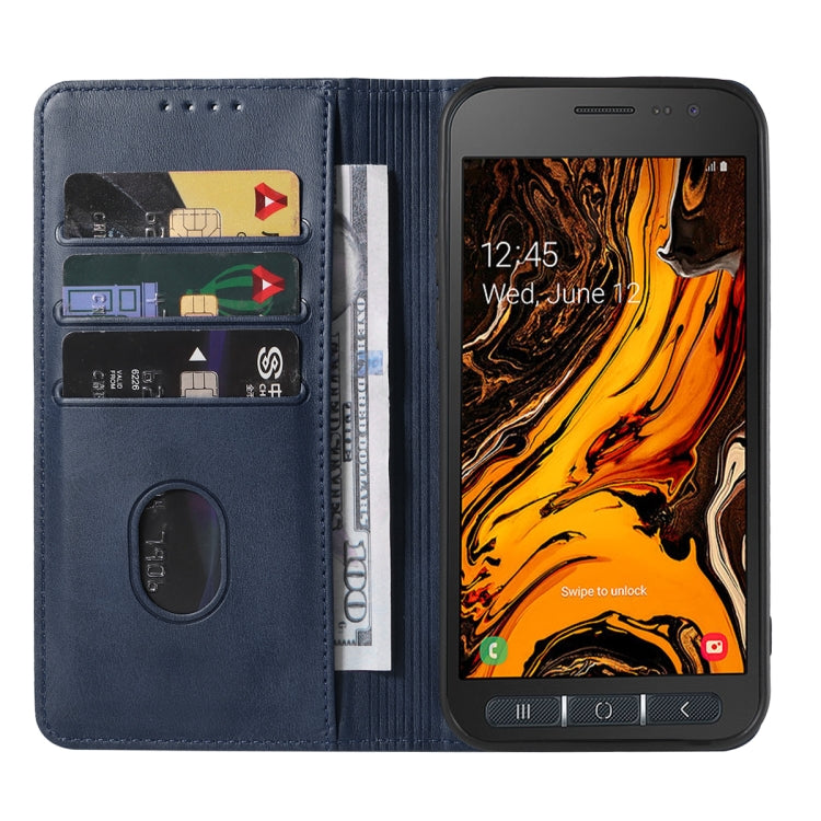 For Samsung Galaxy Xcover 4s Magnetic Closure Leather Phone Case